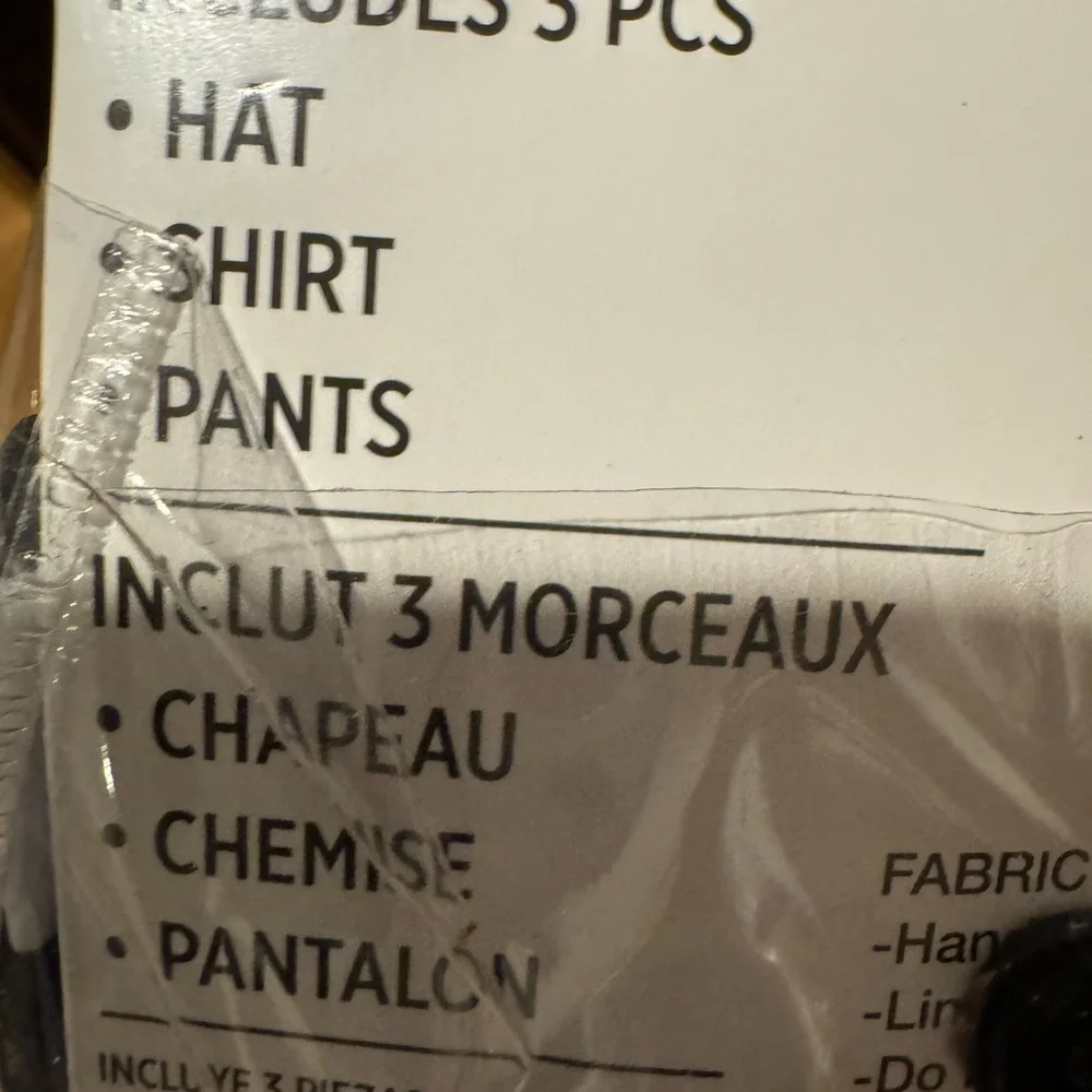 NWT Kids Prisoner Costume includes Hat, Shirt & Pants Halloween Cosplay‎
